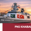 PNS Khaibar in Istanbul at sunset