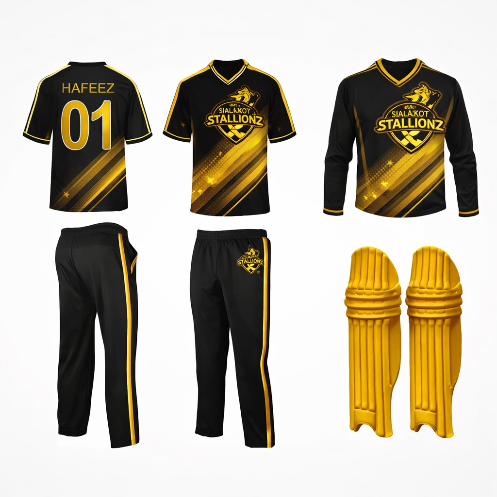 Sialkot Stallionz cricket kit details 