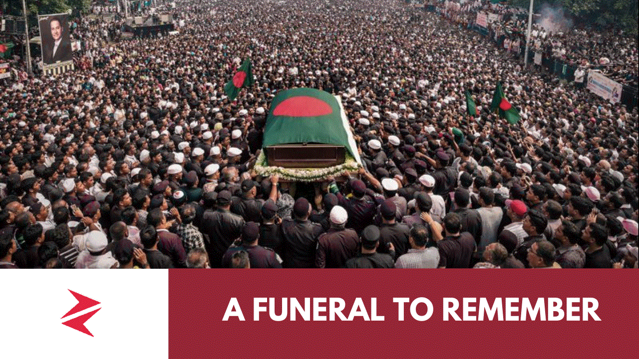 Farewell procession of Khaleda Zia