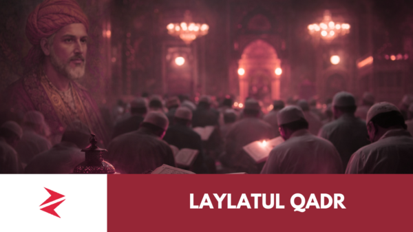 Worshippers praying during Laylatul Qadr night in Ramadan.