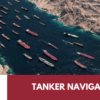 Oil tankers navigating the Strait of Hormuz amid rising geopolitical tensions and insurance risk.