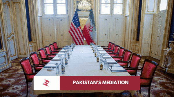 Global journalists waiting in Islamabad media center during US Iran talks while Strait of Hormuz tensions escalate