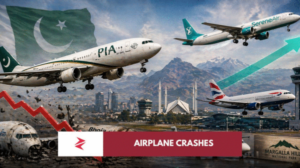 Pakistan aviation market showing PIA, Serene Air and British Airways competition and collapse dynamics