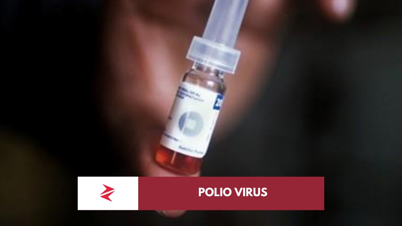 Child receiving oral polio vaccine drops during immunization campaign in Pakistan with visualized immune response concept