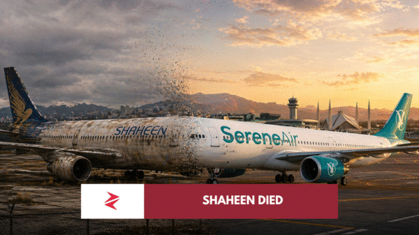 Shaheen Air aircraft transitioning to Serene Air livery showing asset transfer not airline continuity