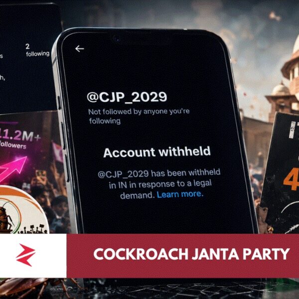 Cockroach Janta Party social media surge and account withheld in India after viral youth political satire movement