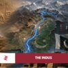 Indus River flowing through Pakistan with Kashmir headwaters and Court of Arbitration symbolism over Indus Waters Treaty dispute
