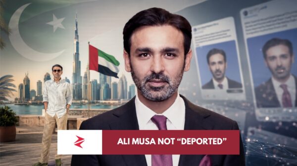 Syed Ali Musa Gilani denial of UAE deportation claim amid Pakistan UAE diplomatic misinformation debate