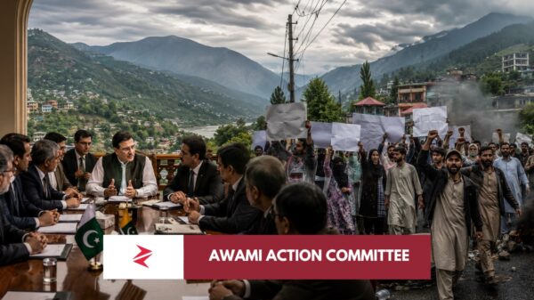 Azad Jammu and Kashmir government dialogue table and public protest route in Muzaffarabad before June 9 JAAC agitation
