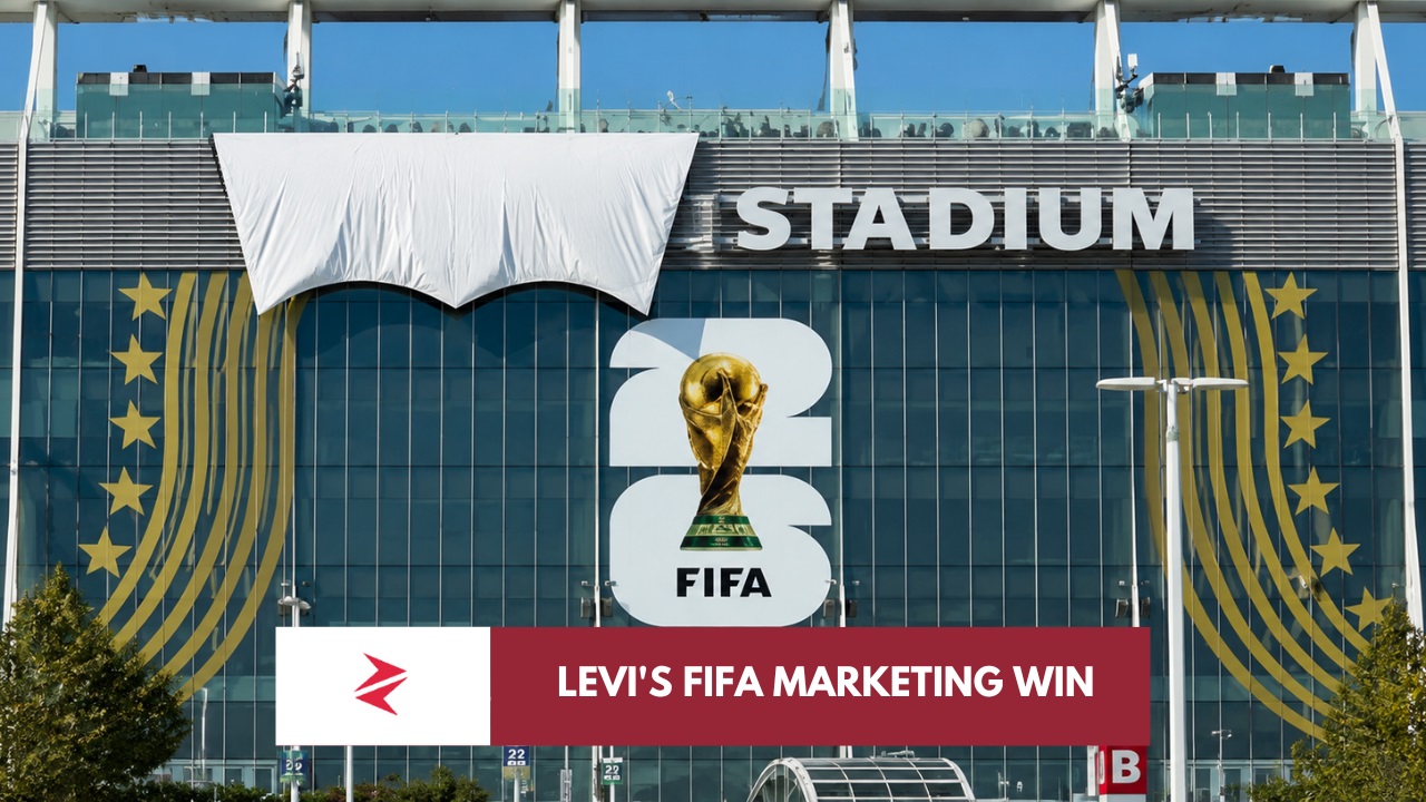 Covered Levi’s Stadium logo during FIFA World Cup 2026 clean-stadium branding restrictions in Santa Clara.