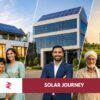 Hybrid solar customer journey in Pakistan showing load assessment, battery backup planning, inverter selection, and Zorays Solar quote process