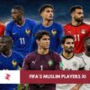 Muslim heritage World Cup 2026 best XI featuring players from Morocco, France, Germany, Spain, Senegal, Algeria and Egypt