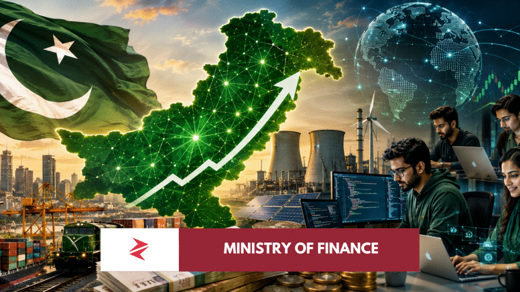 Pakistan economic turnaround FY2026 with GDP growth, current account surplus, remittances, reserves and PSX rally indicators.