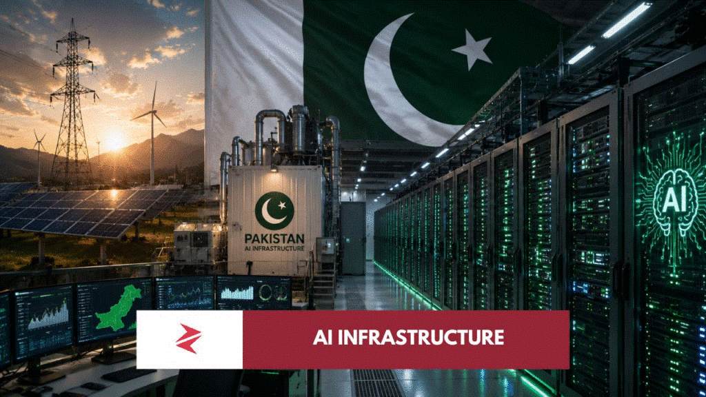 Modern AI data centre in Pakistan powered by grid electricity and solar energy replacing cryptocurrency mining facilities