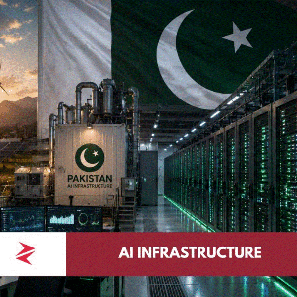 Modern AI data centre in Pakistan powered by grid electricity and solar energy replacing cryptocurrency mining facilities