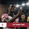 Red card on football pitch symbolizing FIFA Balogun suspension controversy before USA vs Belgium World Cup 2026