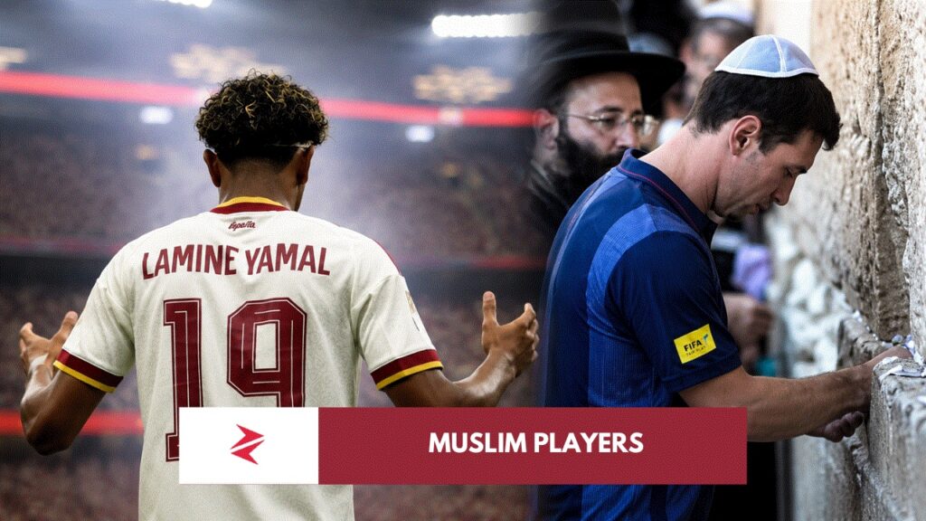 Spain celebrating victory over Argentina in the 2026 FIFA World Cup Final with Lamine Yamal and Nico Williams.