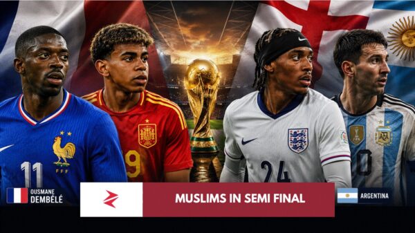 World Cup 2026 top eight teams with Morocco as the only Muslim-majority quarter-finalist and Muslim-heritage players across elite nations
