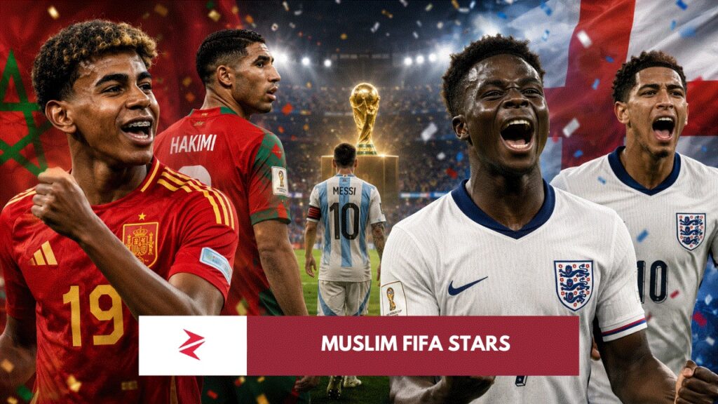 Lamine Yamal, Bukayo Saka and other Muslim footballers who influenced the 2026 FIFA World Cup knockout stage.