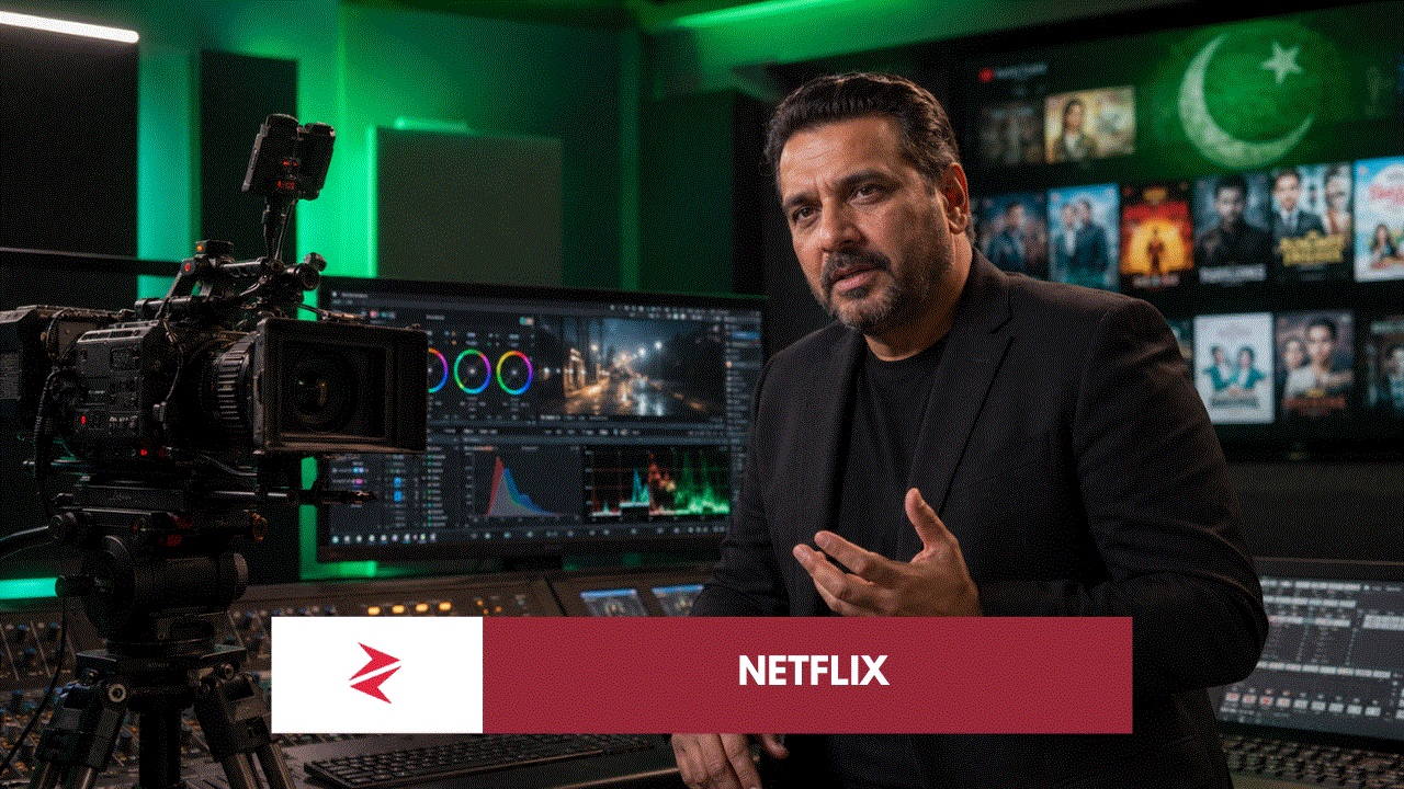 Shamoon Abbasi explaining why Pakistani dramas struggle to reach Netflix and international OTT platforms.