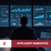 Business executive analysing multiple business intelligence dashboards while trying to convert data into confident decisions.