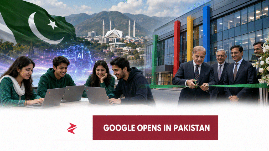 Pakistani students use Chromebooks as Shehbaz Sharif inaugurates Google’s first local office in Islamabad
