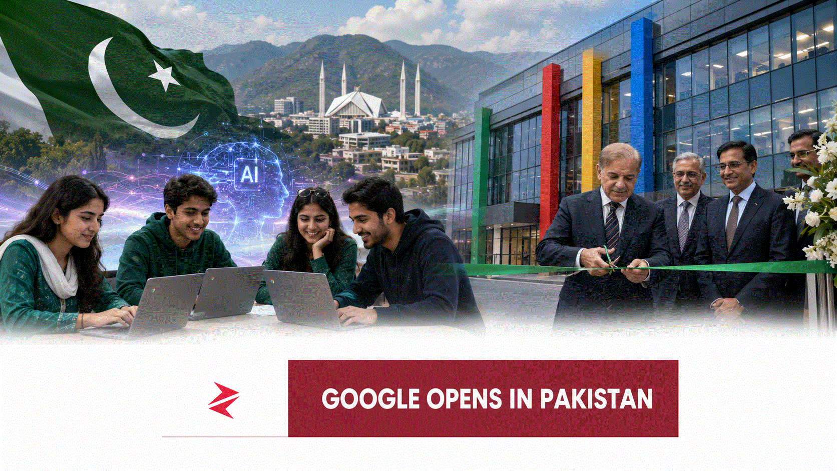 Pakistani students use Chromebooks as Shehbaz Sharif inaugurates Google’s first local office in Islamabad