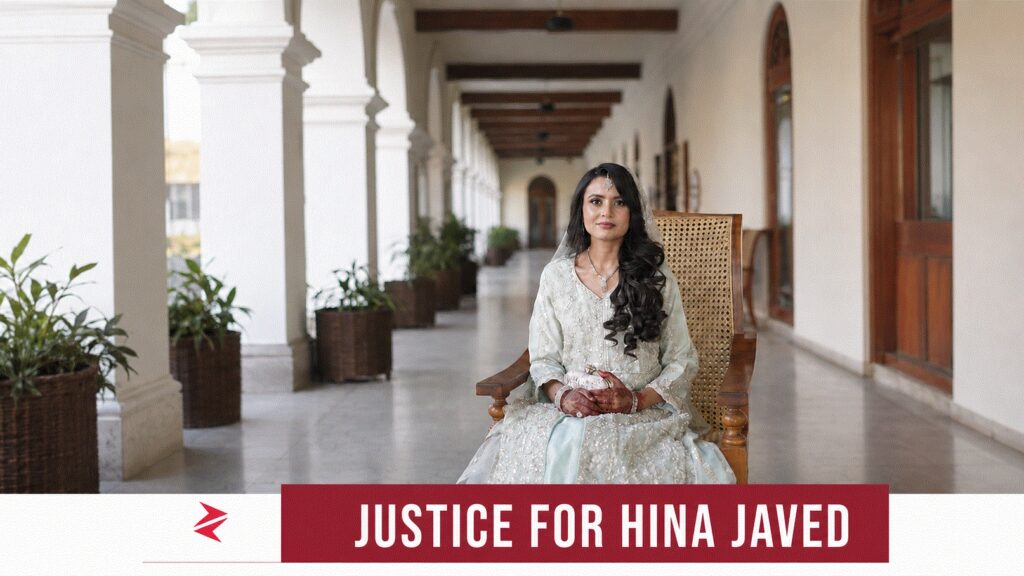 Respectful editorial portrait of Hina Javed for an investigation into domestic violence and women’s safety in Rawalpindi, Pakistan