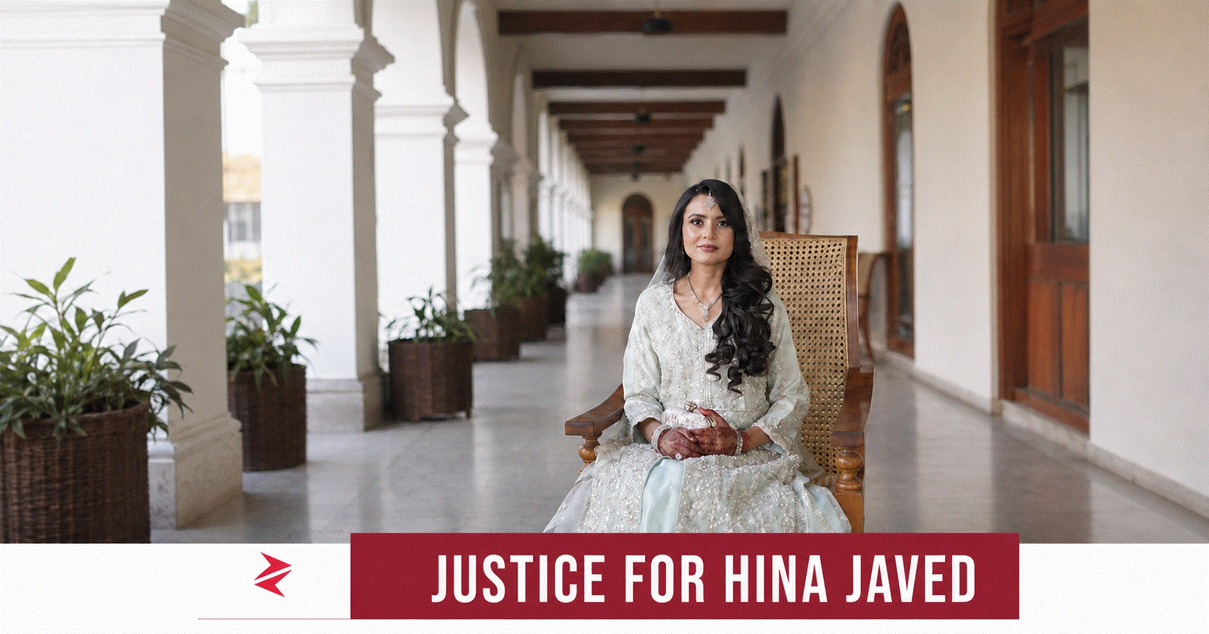 Respectful editorial portrait of Hina Javed for an investigation into domestic violence and women’s safety in Rawalpindi, Pakistan