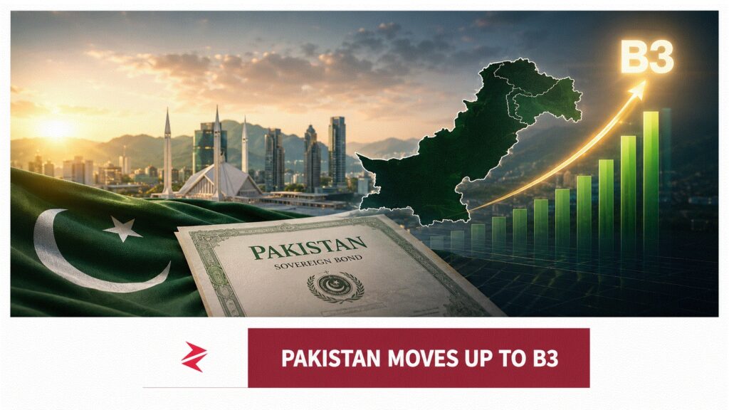 Pakistan’s sovereign credit rating rising to Moody’s B3 amid stronger reserves and improving debt affordability
