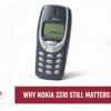 Classic Nokia 3310 illustrating durable product design, digital simplicity and mobile-phone nostalgia