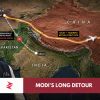 Narendra Modi Delhi to Tashkent flight detouring through China while Pakistan airspace remains closed to Indian aircraft.