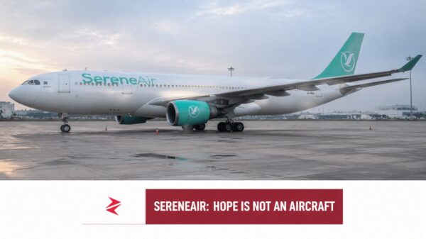 SereneAir Airbus A330-200 grounded at a Pakistani airport as the airline targets a return by the end of 2026