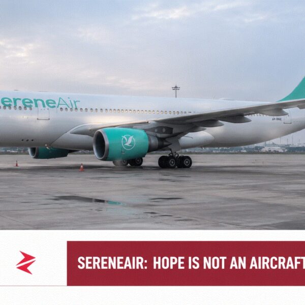 SereneAir Airbus A330-200 grounded at a Pakistani airport as the airline targets a return by the end of 2026