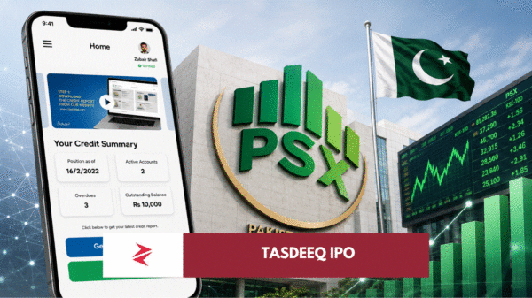 Tasdeeq Information Services PSX IPO featuring Pakistan’s private credit bureau and digital credit-reporting platform
