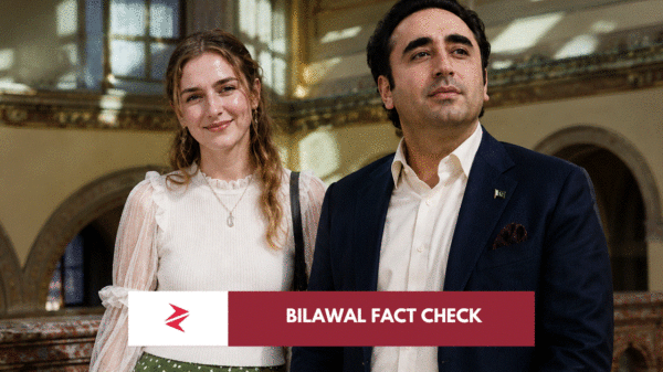 Bilawal Bhutto Zardari, Gloria Habsburg-Lothringen and Asif Ali Zardari against a European Alpine backdrop amid disputed marriage reports.