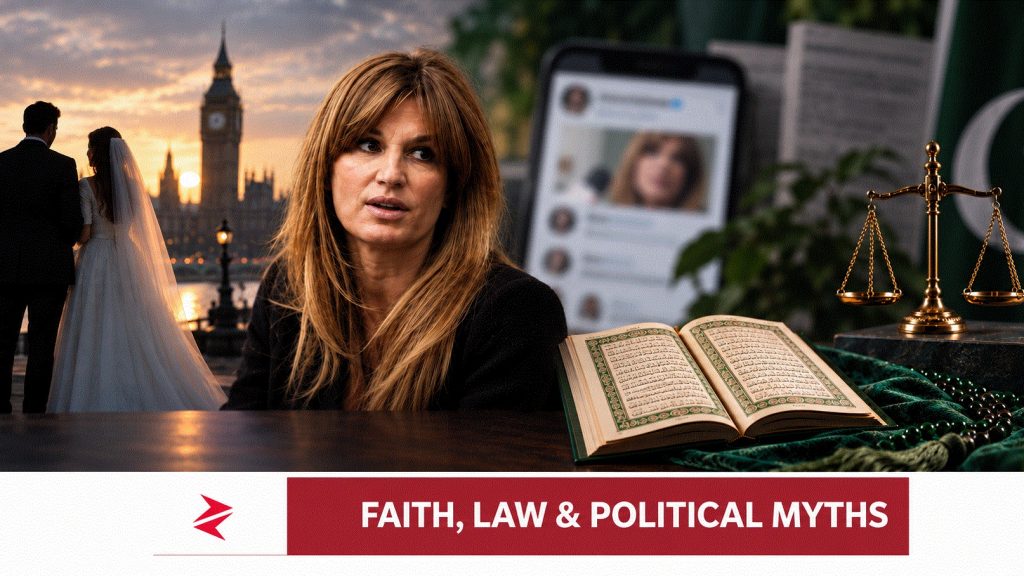 Jemima Goldsmith’s remarriage, Islamic jurisprudence and political misinformation surrounding Imran Khan.
