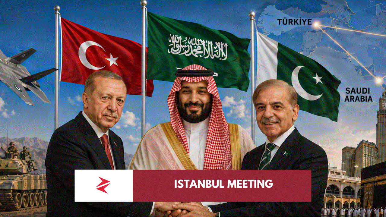 Pakistan Türkiye Saudi Arabia Makkah Joint Defence Agreement as the three countries institutionalise military cooperation after the Istanbul committee meeting.