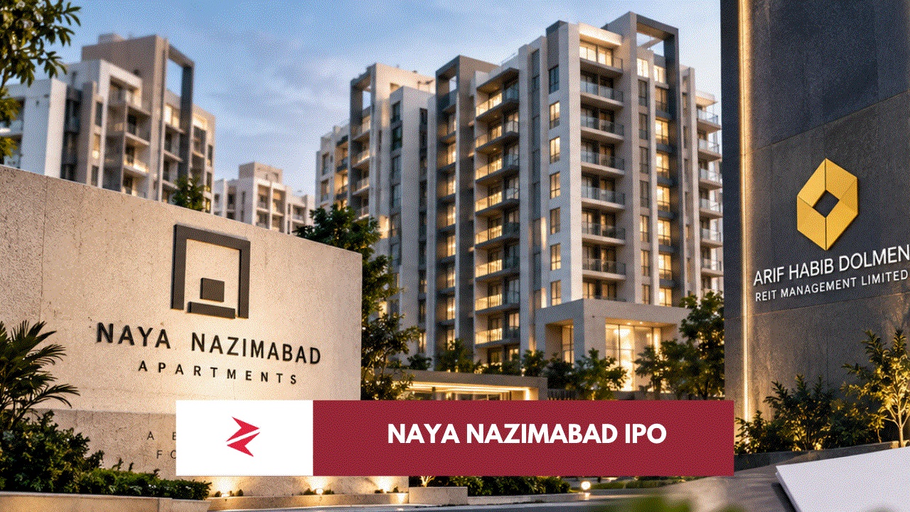 Naya Nazimabad Apartment REIT public subscription at Rs23 after eight-times book-building oversubscription on Pakistan Stock Exchange.