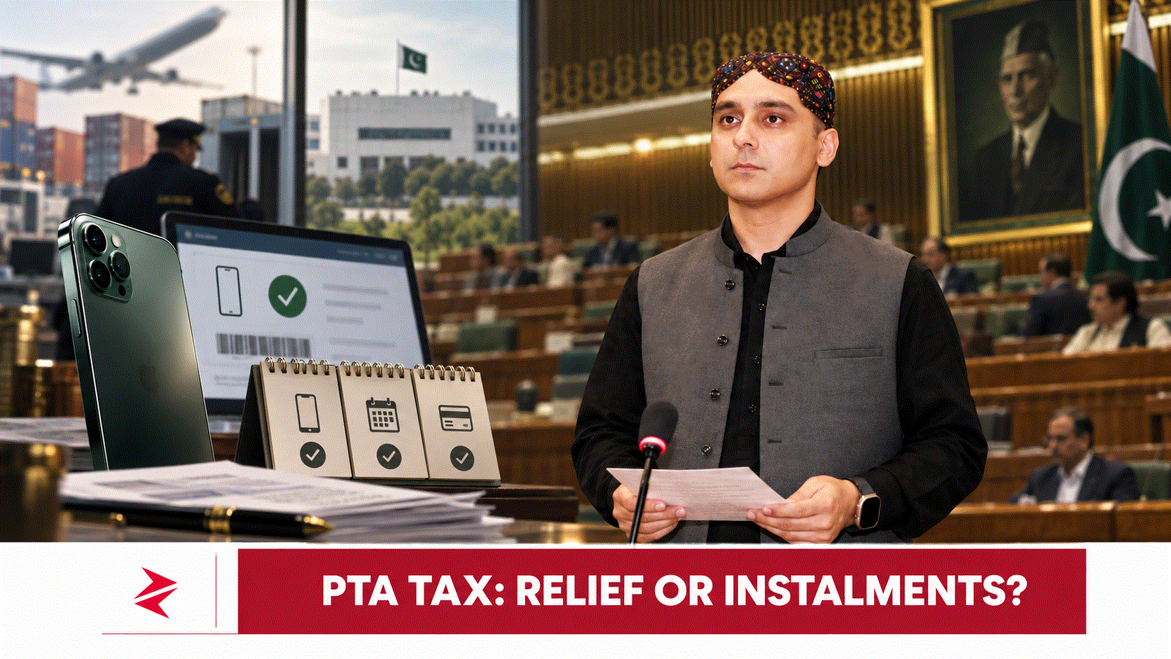 Pakistan smartphone import tax instalment policy announced after advocacy by MNA Syed Ali Qasim Gilani