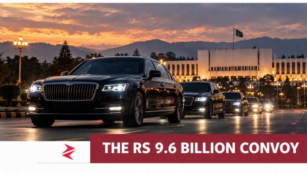 Illustrative luxury vehicle convoy in Islamabad representing Pakistan’s proposed Rs 9.6 billion SCO summit fleet