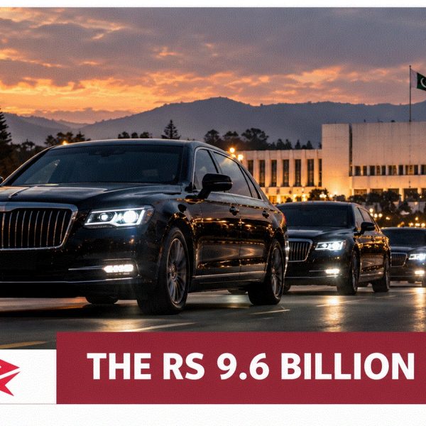 Illustrative luxury vehicle convoy in Islamabad representing Pakistan’s proposed Rs 9.6 billion SCO summit fleet