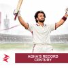 AI-generated editorial illustration: Conceptual editorial illustration for Agha’s Record Century. Not a documentary photograph.