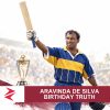 AI-generated editorial illustration: Conceptual editorial illustration for Aravinda de Silva Birthday Truth. Not a documentary photograph.