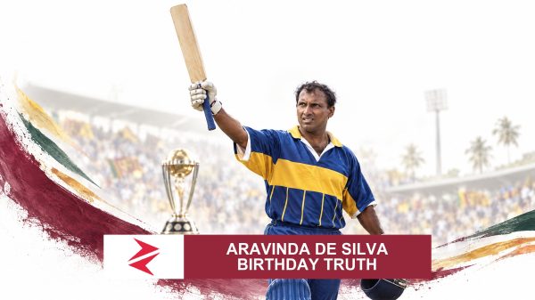 AI-generated editorial illustration: Conceptual editorial illustration for Aravinda de Silva Birthday Truth. Not a documentary photograph.