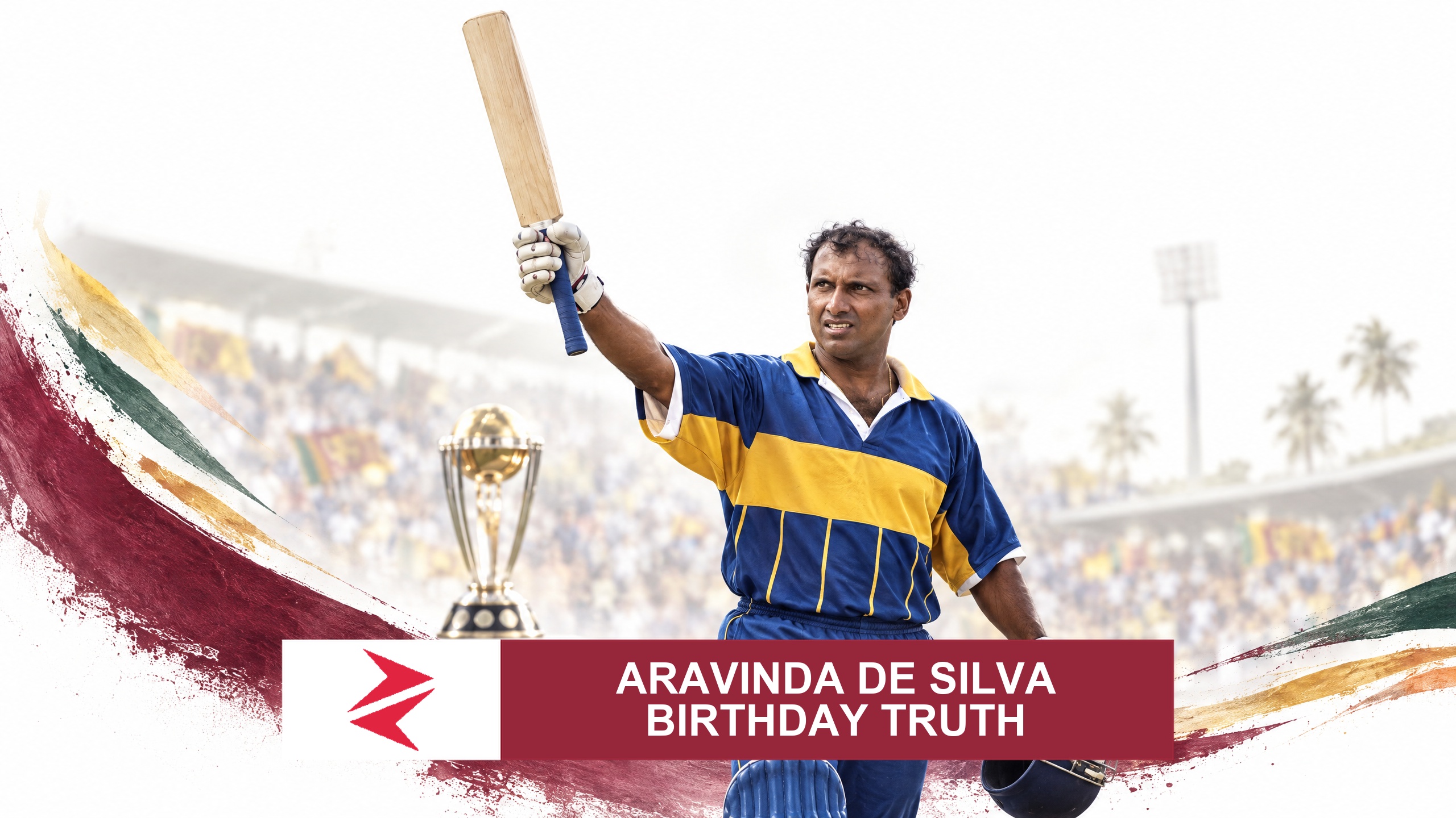 AI-generated editorial illustration: Conceptual editorial illustration for Aravinda de Silva Birthday Truth. Not a documentary photograph.