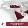 AI-generated editorial illustration: Conceptual editorial illustration for Pakistan’s Costly Defence Pact. Not a documentary photograph.