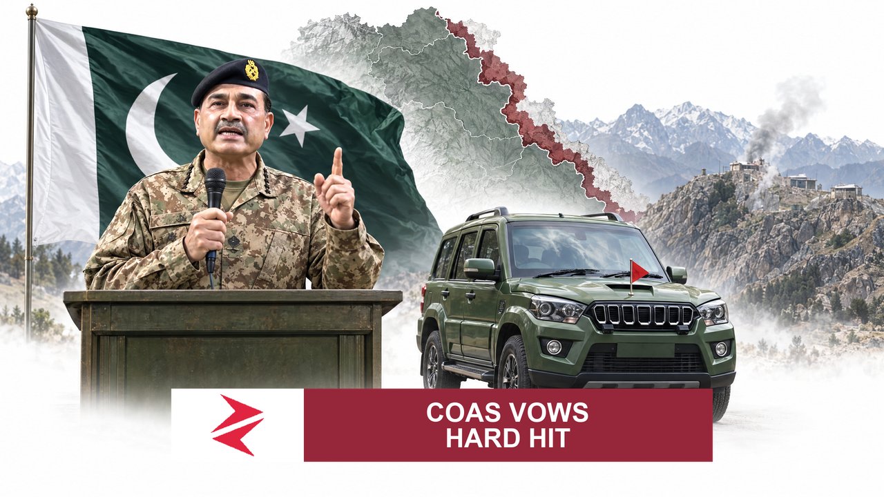 AI-generated editorial illustration: Conceptual editorial illustration for COAS Vows Hard Hit. Not a documentary photograph.