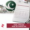 AI-generated editorial illustration: Conceptual editorial illustration for Fuel Prices Rise in Pakistan. Not a documentary photograph.