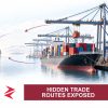 AI-generated editorial illustration: Conceptual editorial illustration for Hidden Trade Routes Exposed. Not a documentary photograph.